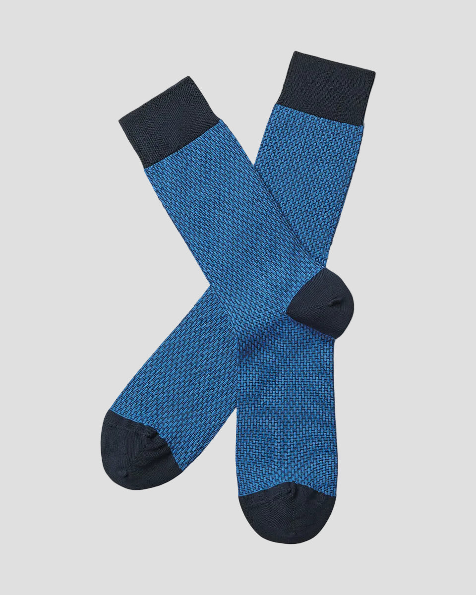 Charles Tyrwhitt Patterned Socks - Cobalt Blue