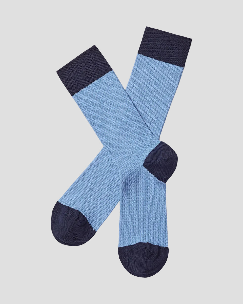Charles Tyrwhitt Textured Socks - Cornflower Blue