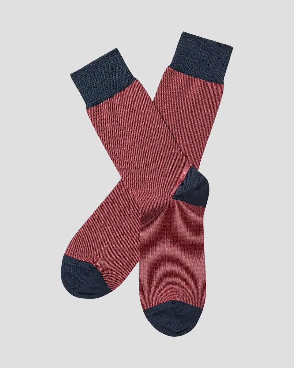 Charles Tyrwhitt Stripe Socks - Red