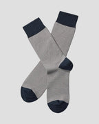Charles Tyrwhitt Puppytooth Socks - Silver Grey