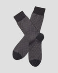Charles Tyrwhitt Patterned Socks - Grey & Black
