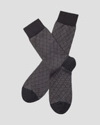 Charles Tyrwhitt Patterned Socks - Grey & Black