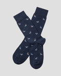 Charles Tyrwhitt Cotton Bird Socks - French Blue