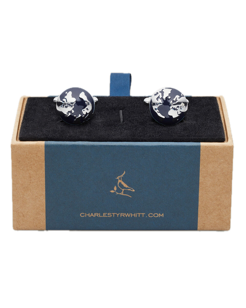 Charles Tyrwhitt Globe Cufflinks - Navy