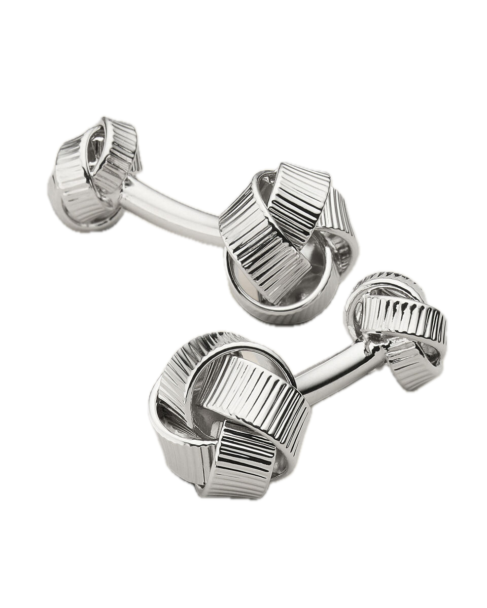 Charles Tyrwhitt Textured Knot Reversible Cufflinks - Silver