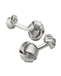 Charles Tyrwhitt Textured Knot Reversible Cufflinks - Silver