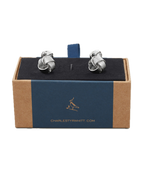 Charles Tyrwhitt Textured Knot Reversible Cufflinks - Silver