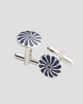 Charles Tyrwhitt Enamel Flower Cufflinks - Navy
