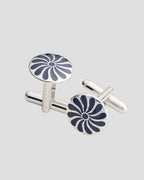 Charles Tyrwhitt Enamel Flower Cufflinks - Navy