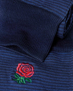 Charles Tyrwhitt England Rugby Stripe Socks - Navy and Cobalt Blue
