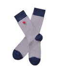 Charles Tyrwhitt England Rugby Stripe Socks - Pink & Navy