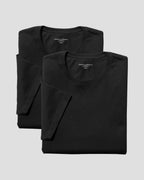 Charles Tyrwhitt 2-Pack Crew Neck Cotton Undershirt - Black