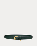 Lauren Ralph Lauren Charm Crosshatch Leather Belt