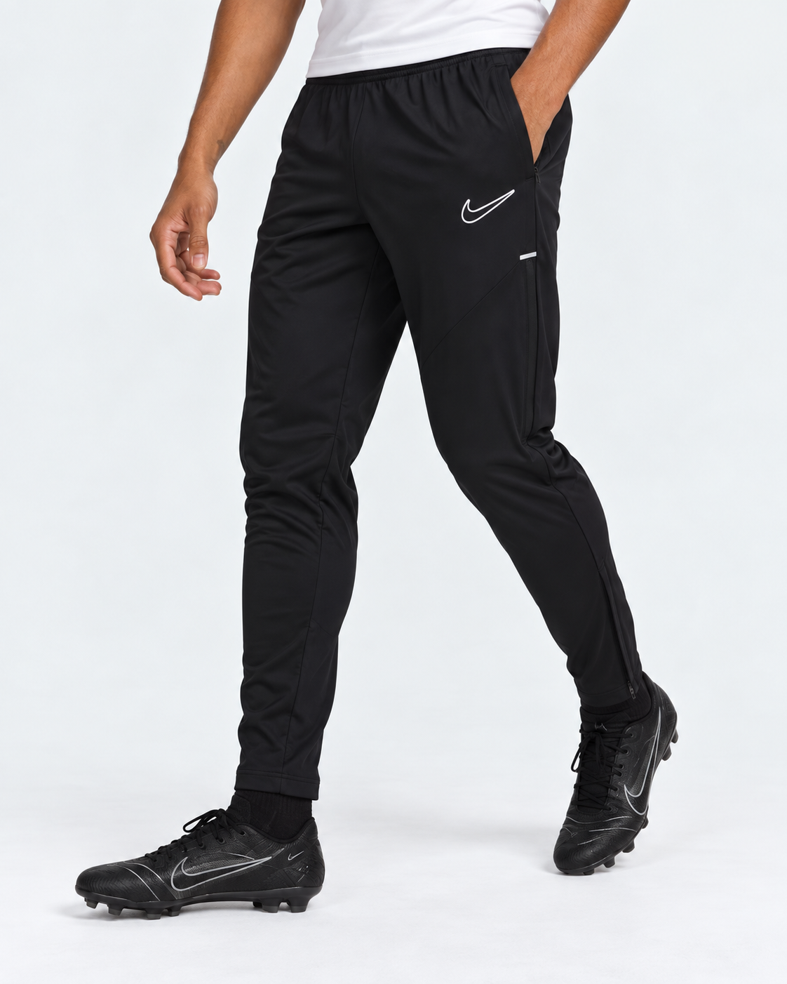 Nike Academy Zippered Tracksuit Bottoms - Black
