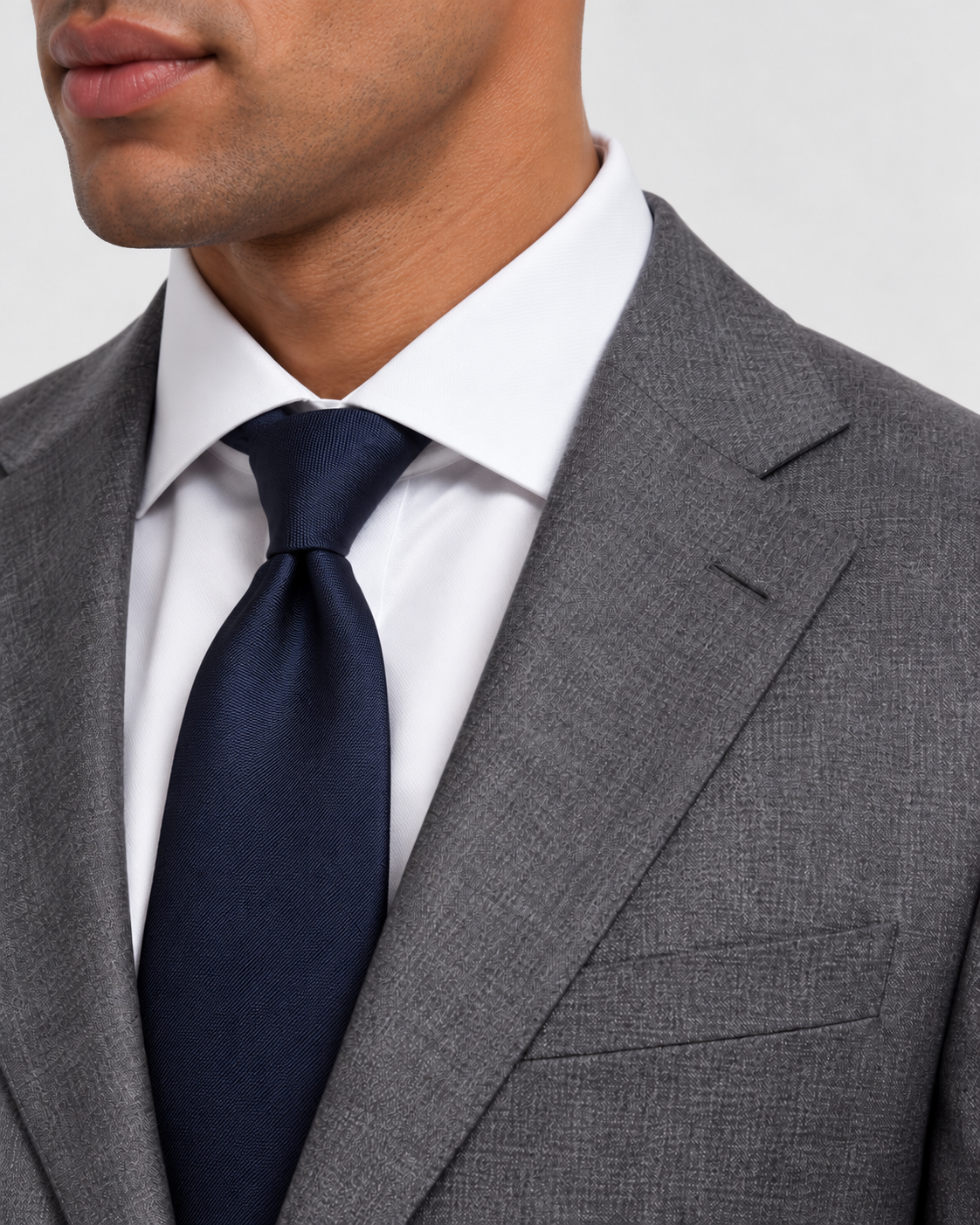 Hawes & Curtis Tailored Fit Grey Crosshatch 1913 Suit