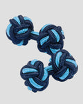 Charles Tyrwhitt Knot Cufflinks - Indigo Blue & Light Blue