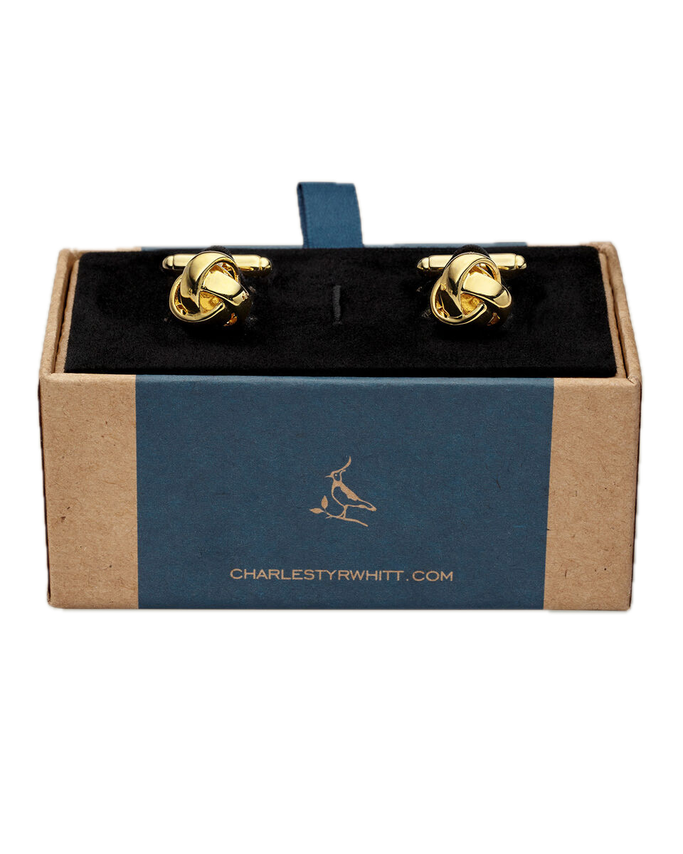 Charles Tyrwhitt Knot Cufflinks - Gold