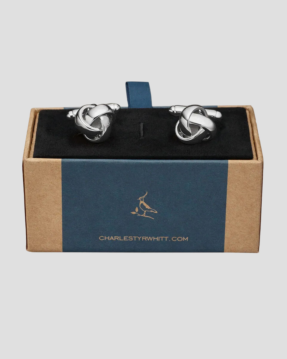 Charles Tyrwhitt Knot Cufflinks - Silver
