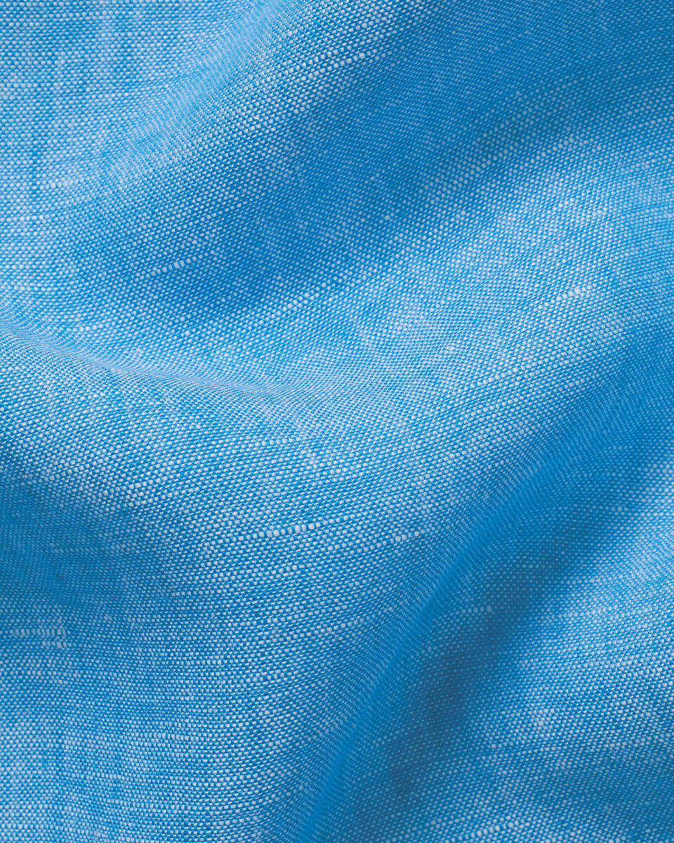 Charles Tyrwhitt England Rugby Pure Linen Shirt – Ocean Blue