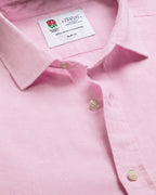 Charles Tyrwhitt England Rugby Pure Linen Shirt – Pink