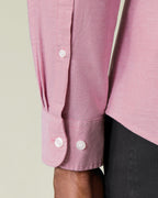 Charles Tyrwhitt Stretch Washed Oxford Shirt - Dark Pink