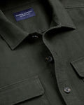 Charles Tyrwhitt Herringbone Overshirt - Khaki Green