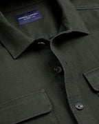 Charles Tyrwhitt Herringbone Overshirt - Khaki Green