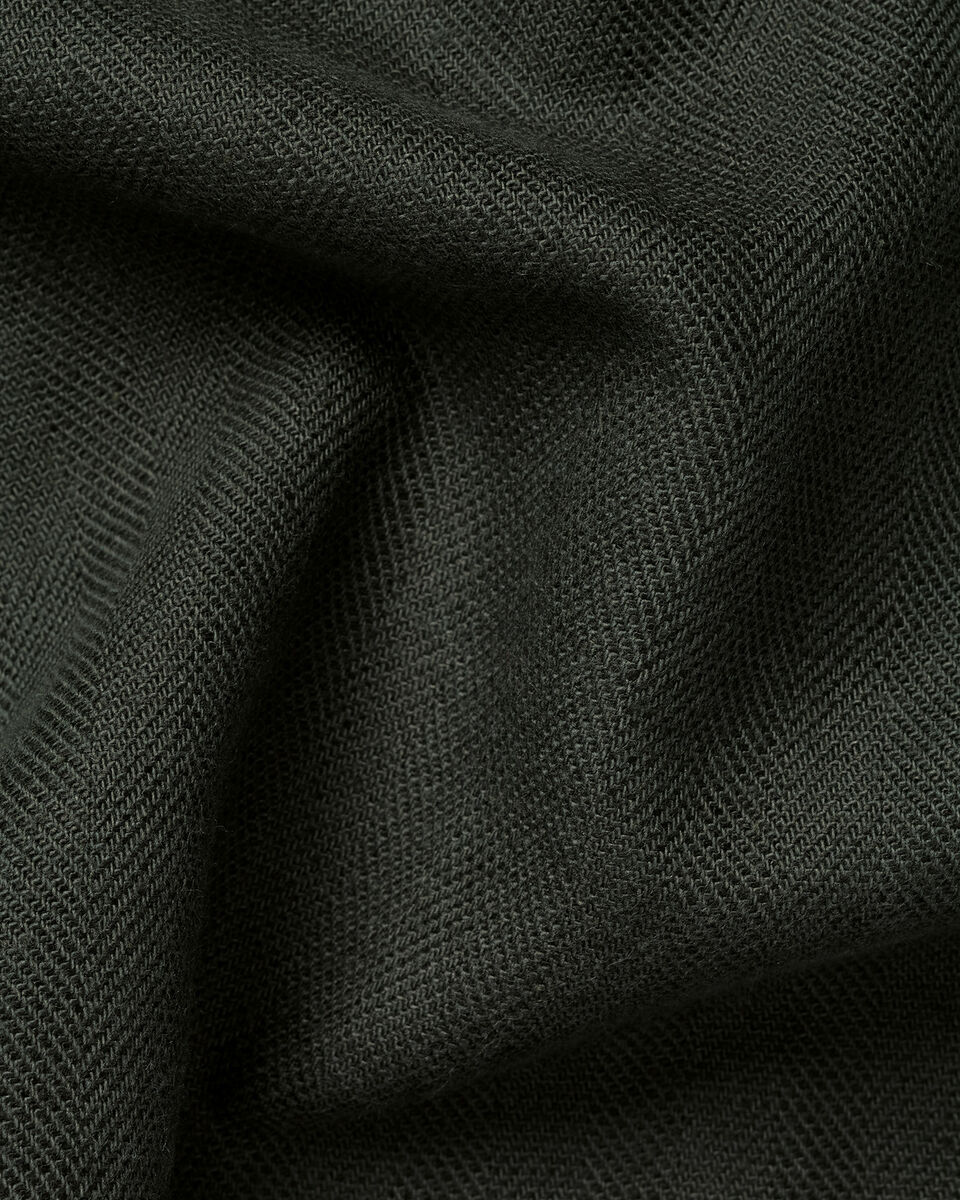 Charles Tyrwhitt Herringbone Overshirt - Khaki Green