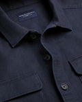Charles Tyrwhitt Herringbone Overshirt - Navy Blue