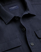 Charles Tyrwhitt Herringbone Overshirt - Navy Blue