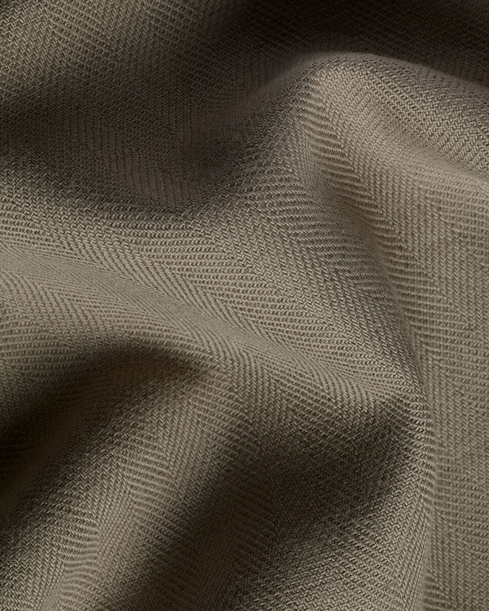 Charles Tyrwhitt Herringbone Overshirt - Taupe