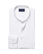 Charles Tyrwhitt Collarless Pure Linen Shirt - White
