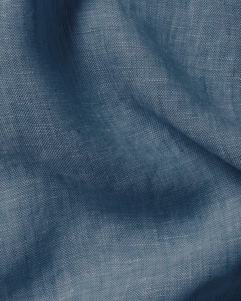 Charles Tyrwhitt Pure Linen Shirt - Airforce Blue