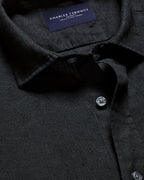Charles Tyrwhitt Pure Linen Shirt - Black