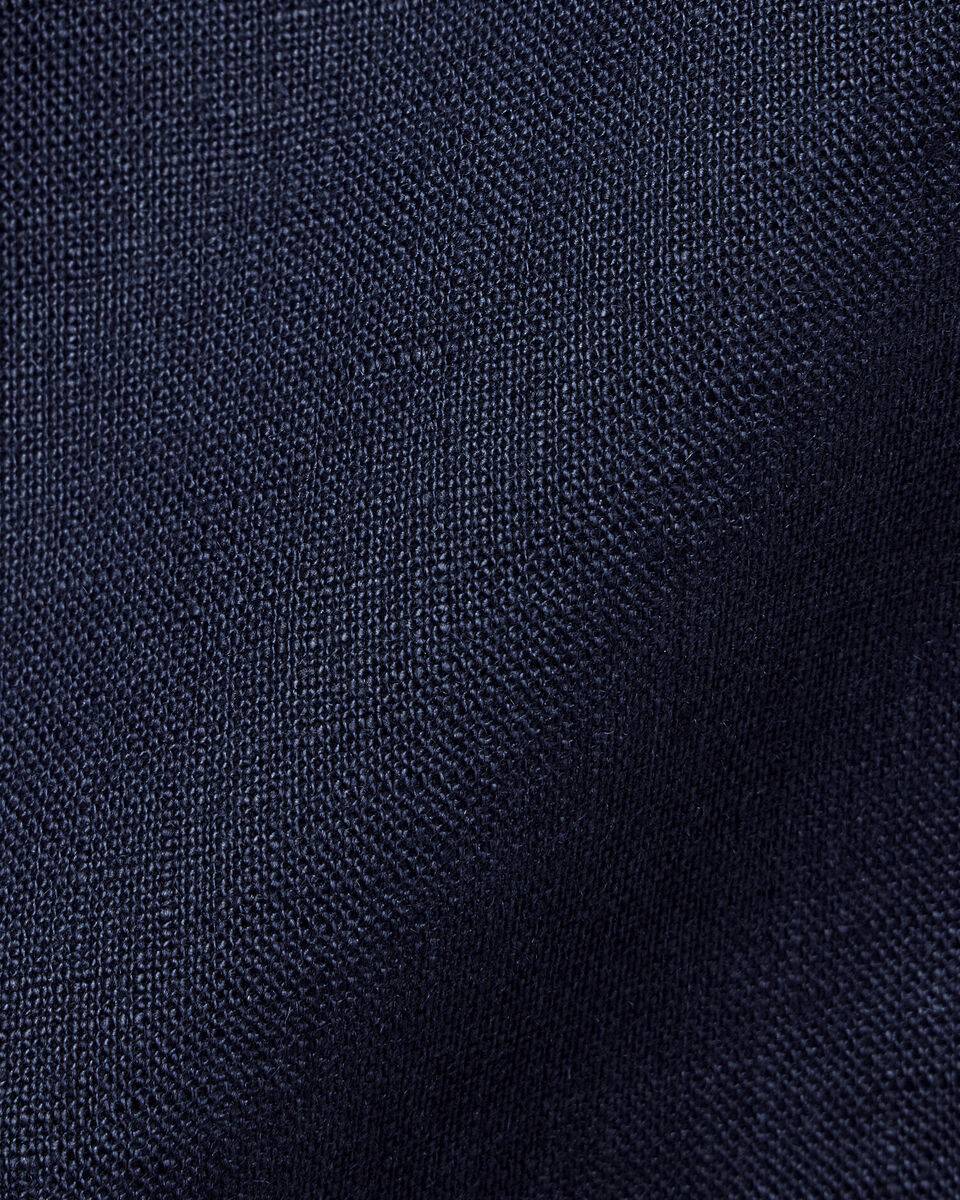 Charles Tyrwhitt Pure Linen Shirt - Navy
