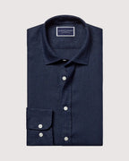 Charles Tyrwhitt Pure Linen Shirt - Navy