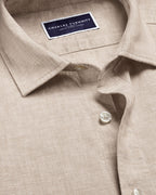 Charles Tyrwhitt Pure Linen Shirt - Oatmeal