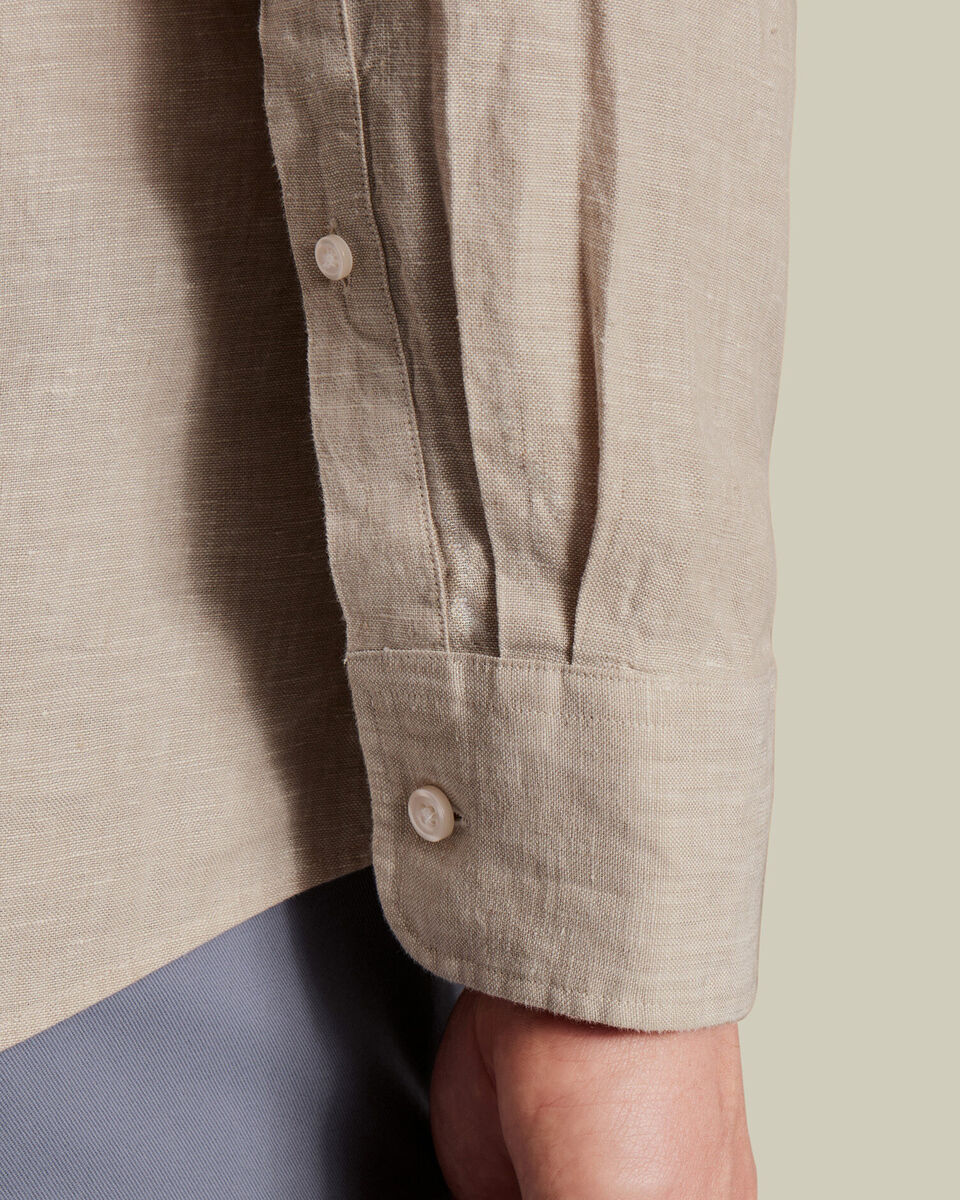 Charles Tyrwhitt Pure Linen Shirt - Oatmeal