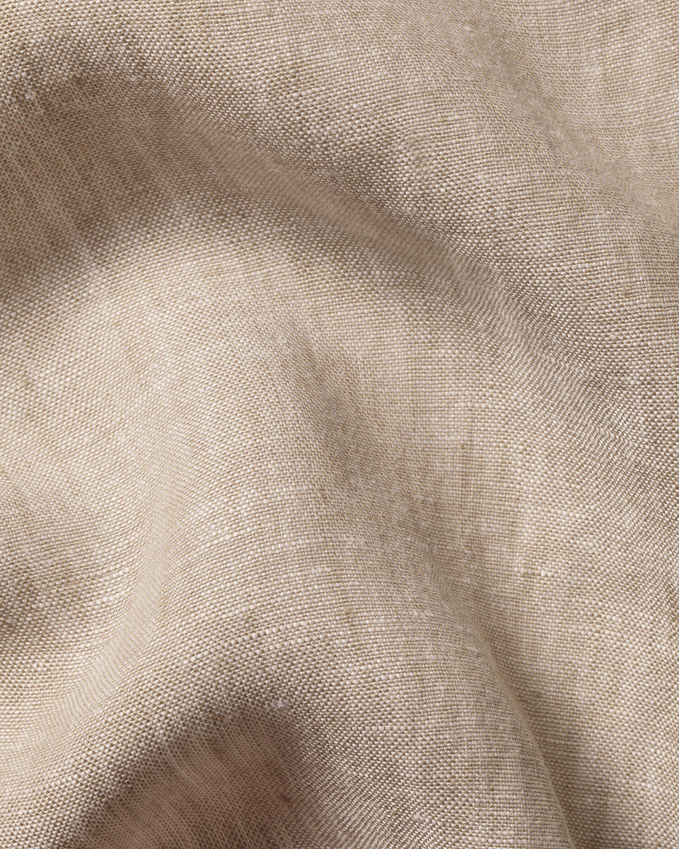 Charles Tyrwhitt Pure Linen Short Sleeve Shirt - Oatmeal