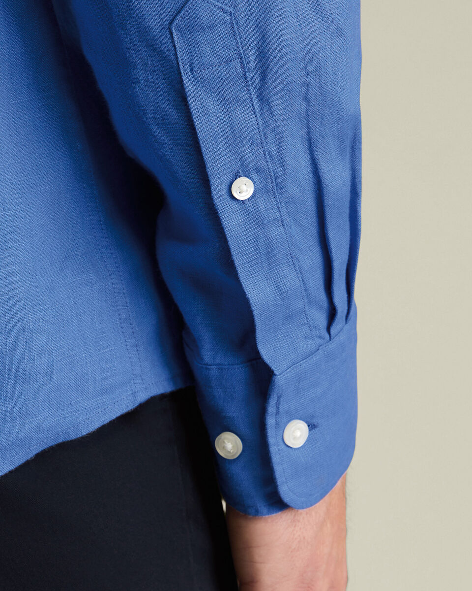 Charles Tyrwhitt Pure Linen Shirt - Corn Blue