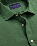 Charles Tyrwhitt Pure Linen Shirt - Green