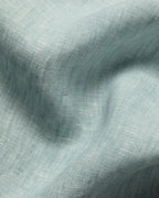 Charles Tyrwhitt Pure Linen Shirt - Pale Teal Green