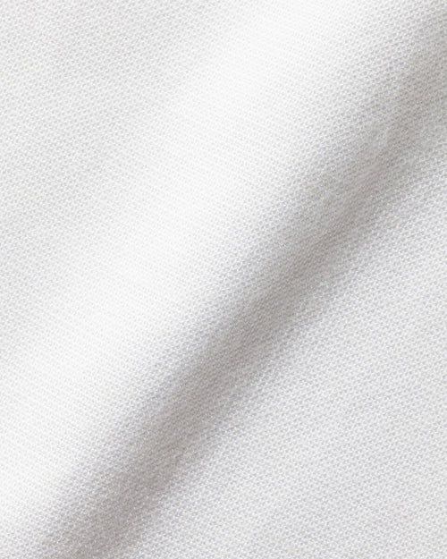 Charles Tyrwhitt Collarless Cotton Linen Shirt - White