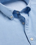 Charles Tyrwhitt Stretch Washed Oxford Shirt - Sky Blue