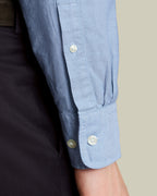 Charles Tyrwhitt Stretch Washed Oxford Shirt - Sky Blue