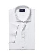 Charles Tyrwhitt Short Sleeve Pure Linen Shirt - White