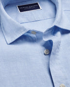Charles Tyrwhitt Pure Linen Shirt - Sky Blue