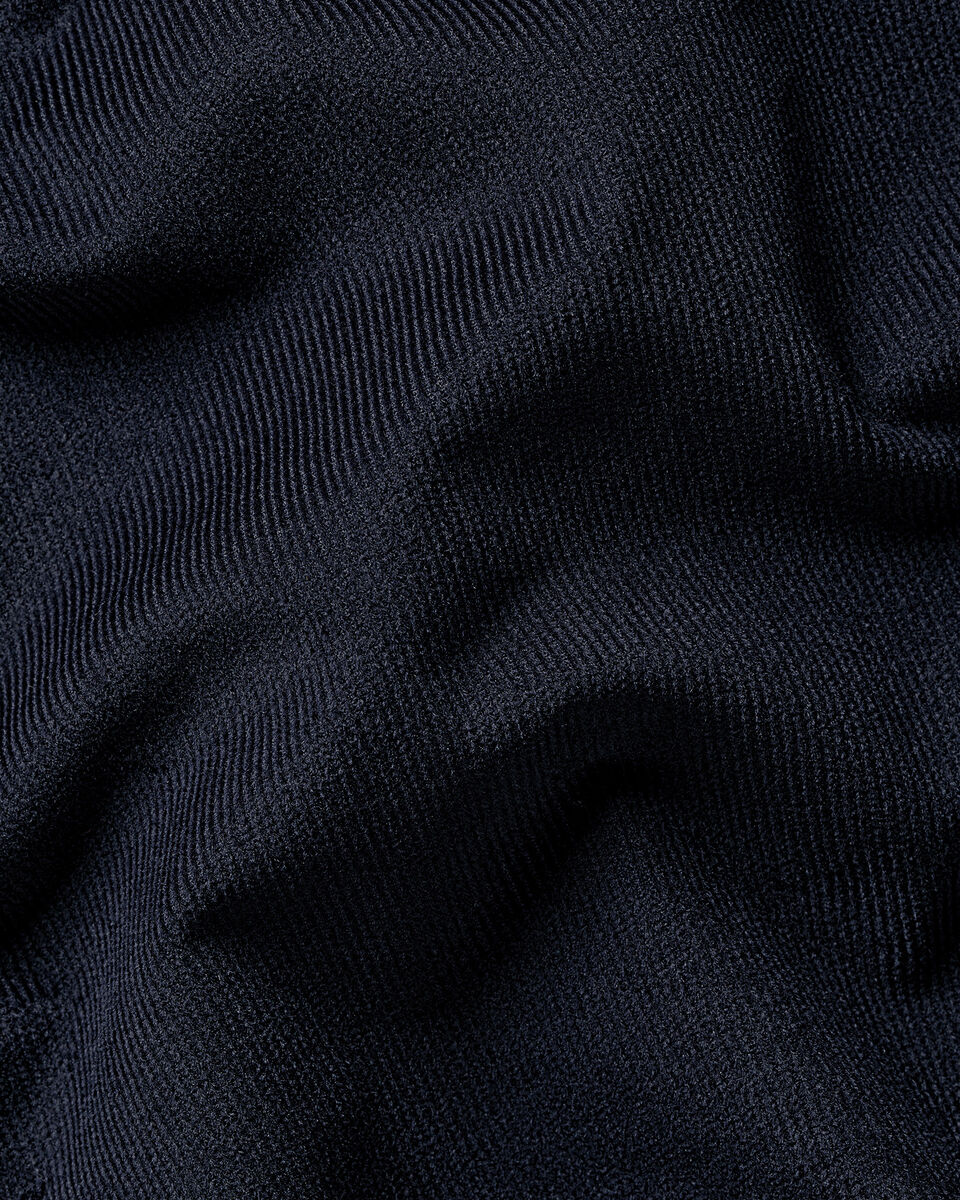 Charles Tyrwhitt Corduroy Stretch Shirt - Navy Blue