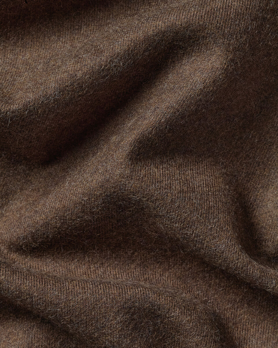Charles Tyrwhitt Brushed Flannel Shirt - Chocolate Brown