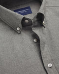 Charles Tyrwhitt Brushed Flannel Shirt - Grey